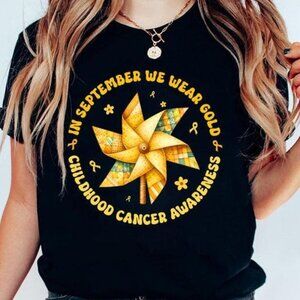 In September We Wear Gold Childhood Cancer Fighter Tee